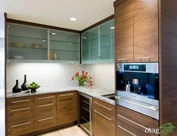 5 طرح تازه و محبوب شیشه درب کابینت آشپزخانه در سال 2021
