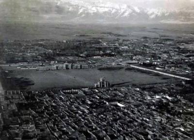 اولین عکس هوایی از تهران دوران قاجار